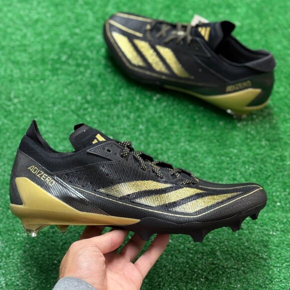 Adidas Adizero Electric Core Black Gold Metallic Carbon Mens IE4380 NEW Sz 13 - Picture 1 of 5